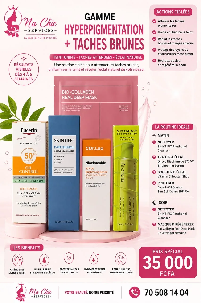 Gamme hyper pigmentation et taches brunes