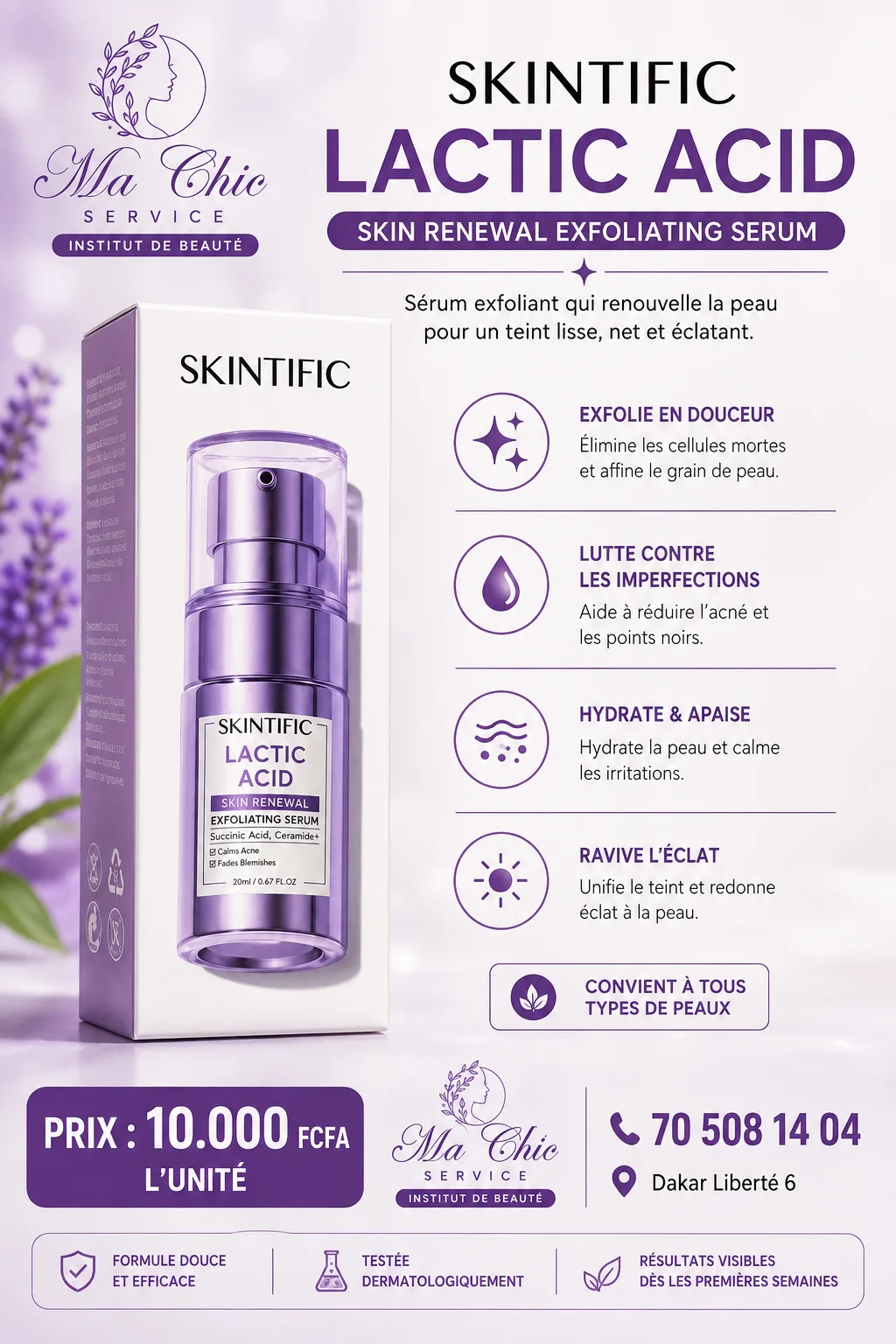 Skintific lactic acid